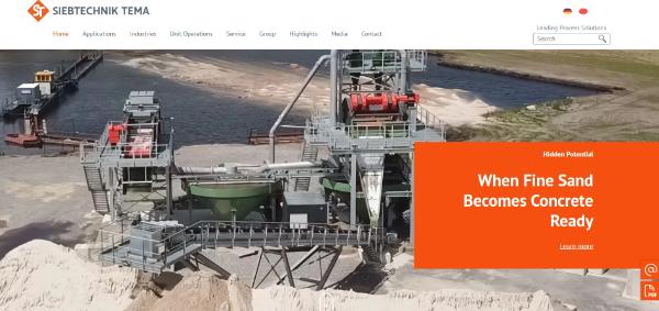 Siebtechnik Tema Official Website capture